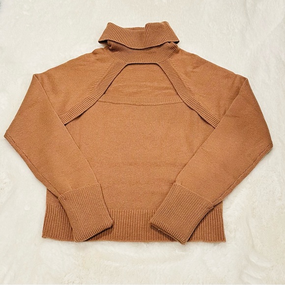 PAIGE NWT Cherise Knit Cut Out Turtleneck Sweater, Size S - Picture 9 of 14